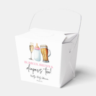 Bellen, Brouwsels en Luiers Ook! Baby Shower Bedankdoosjes