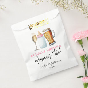 Bellen, Brouwsels en Luiers Ook! Baby Shower Bedankzakje