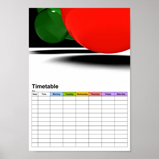 Bellen / Dienstregeling Poster (Voorkant)