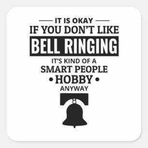 Bellenbel bellenring Bells Tower Campanology Vierkante Sticker