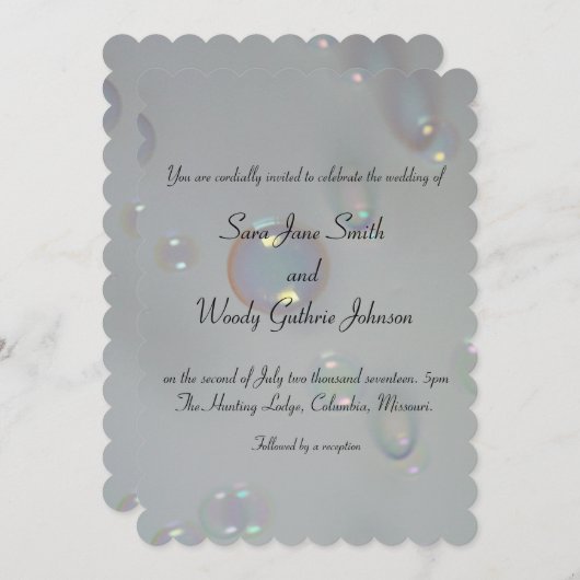 Bellentijd Bruiloft Kaart (Voorkant / Achterkant)