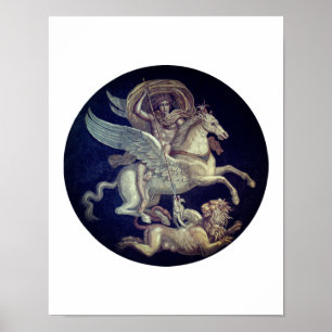 Bellerophon op Pegasus Poster
