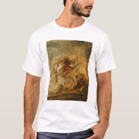 Bellerophon Riding Pegasus vechten tegen de Chimer