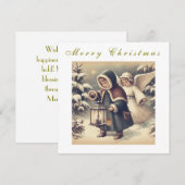 Belles Anges de Noël Carte de vacances de Noël (Devant / Derrière)