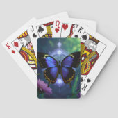 Belles Cartes à Jouer Papillon Bleu (dos)