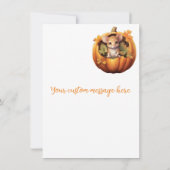 Belles cartes d'aquarelle de la souris Bon thanksg (Dos)