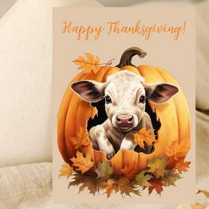 Belles cartes d'aquarelle en Bon thanksgiving