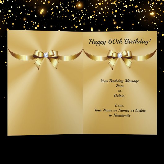 Belles cartes de 60 ans d'anniversaire, Personnali