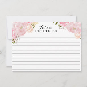 Belles cartes de conseil florales roses