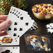 Belles cartes de jeu de beagle (In Situ)