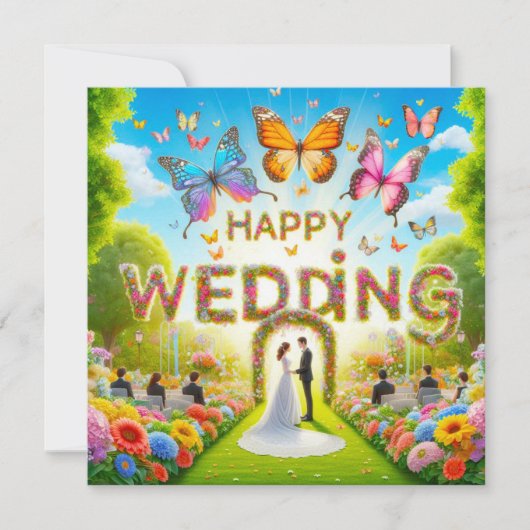 Belles Cartes de voeux Mariages (Devant)