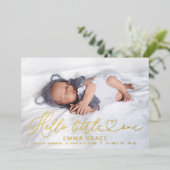 Belles Cartes Faire-part de naissance Photo Script (Debout devant)