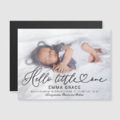 Belles Cartes Faire-part de naissance Photo Script (Devant / Derrière)