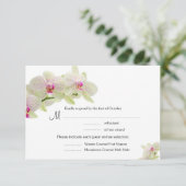 Belles Cartes RSVP pour Orchidées Blanches et Rose (Debout devant)