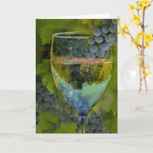 Belles cartes vierges de note d'art de vin (Fleur jaune)