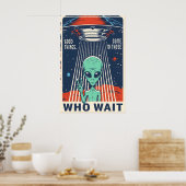 Belles Choses Alien Space Travel Poster Print Éto (Cuisine)