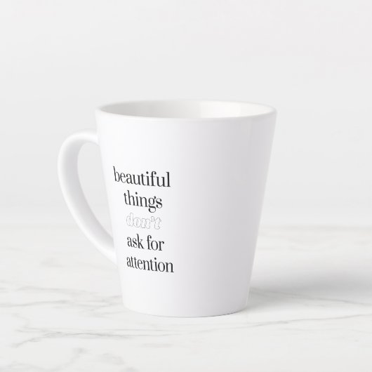 Belles choses Latte Mug (Angle gauche)