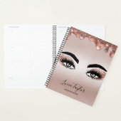 Belles cils yeux rose gouttes d'or maquiller girly (Devant avec enveloppe)