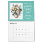 Belles citations de fleurs Calendrier botanique (Feb 2027)