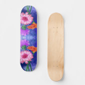 Belles couleurs Gerberas Skateboard Cadeau (Recto)