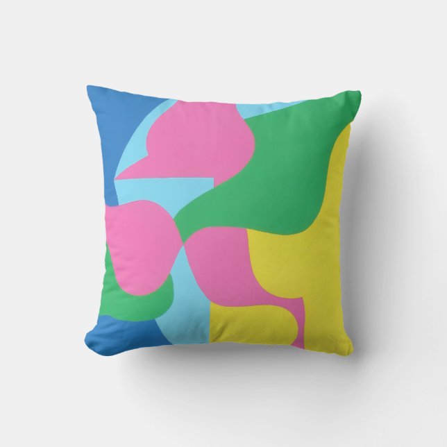 Belles couleurs vives ! Coussin de jet (Recto)
