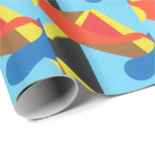 Belles couleurs vives ! Papier cadeau (Coin rond)