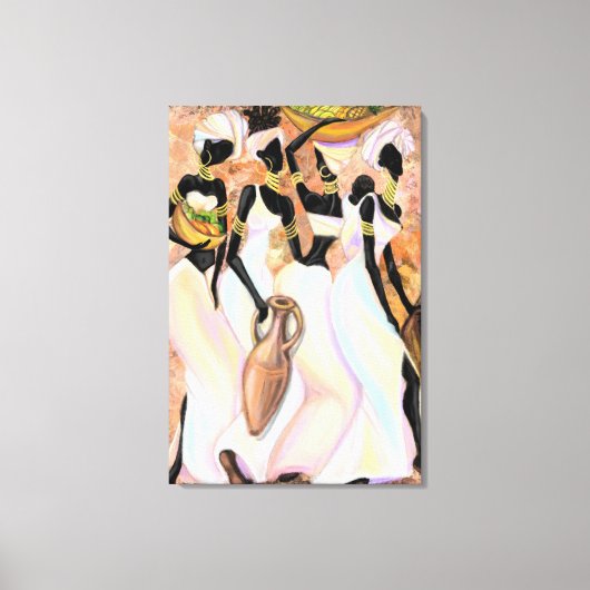 Belles Dames Africaines Impression sur Toile Art P (Recto)