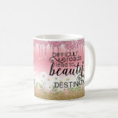 "Belles Destinations" Mug Inspirationnel (Devant droit)