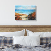 Belles dunes de sable peint et toile de plage (Insitu(Chambre))