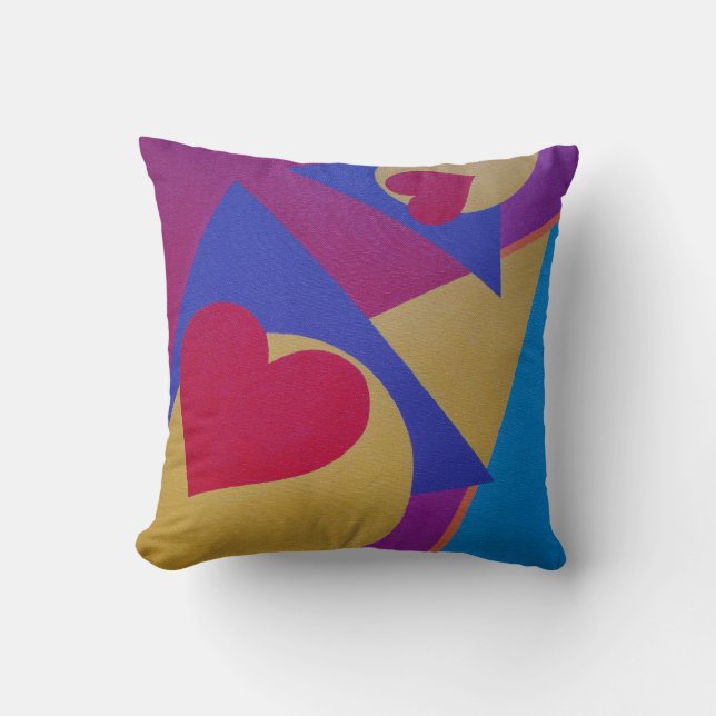 Belles et Vibrantes Couleurs! Coussin de jet (Recto)