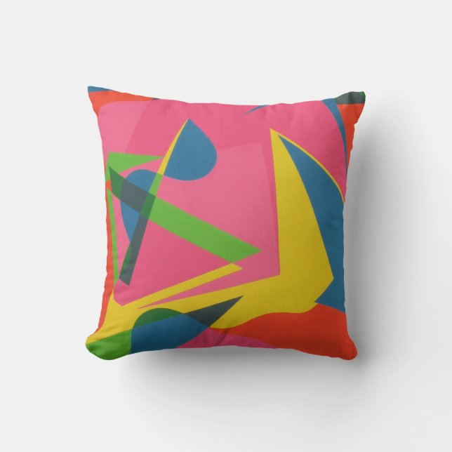 Belles et Vibrantes Couleurs! Coussin de jet (Recto)