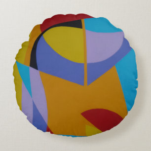 Belles et Vibrantes Couleurs ! Coussin Rond