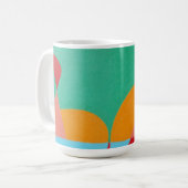 Belles et Vibrantes Couleurs ! Tasse à Café (Devant gauche)