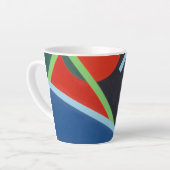 Belles et Vibrantes Couleurs ! Tasse à Latte (Angle gauche)