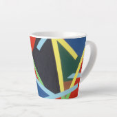 Belles et Vibrantes Couleurs ! Tasse à Latte (Angle droit)