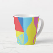 Belles et Vibrantes Couleurs ! Tasse à Latte (Angle droit)