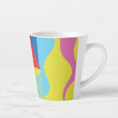 Belles et Vibrantes Couleurs ! Tasse à Latte (Droite)