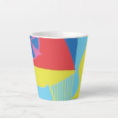 Belles et Vibrantes Couleurs ! Tasse à Latte (Devant)