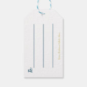 Belles Étiquettes Cadeaux Bleues par le Poète Adie (Dos)