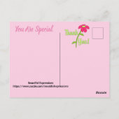 BELLES EXPRESSIONS - Carte de remerciement (Dos)