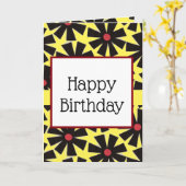 BELLES EXPRESSIONS - Carte de voeux (Fleur jaune)