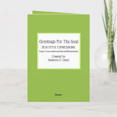 BELLES EXPRESSIONS - Carte de voeux (Dos)