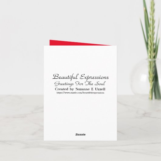 Belles Expressions - Carte de voeux d'anniversaire (Dos)