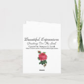 Belles Expressions - Carte de voeux d'anniversaire (Dos)