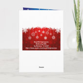 Belles Expressions Cartes de voeux de Noël (Dos)