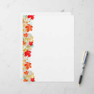 Belles feuilles d'automne - Papier de papeterie