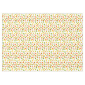 Belles feuilles d'automne sur une nappe blanche (Devant (Horizontal))