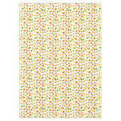 Belles feuilles d'automne sur une nappe blanche (Devant)