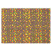 Belles feuilles d'automne sur une nappe marron (Devant (Horizontal))