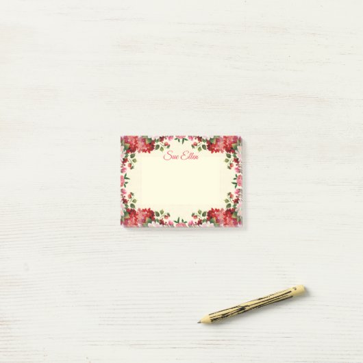 Belles fleurs 402 Post-It Notes (Sur un bureau)